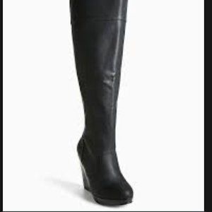 OVER THE KNEE WEDGE BOOTS (WIDE WIDTH & WIDE CALF)